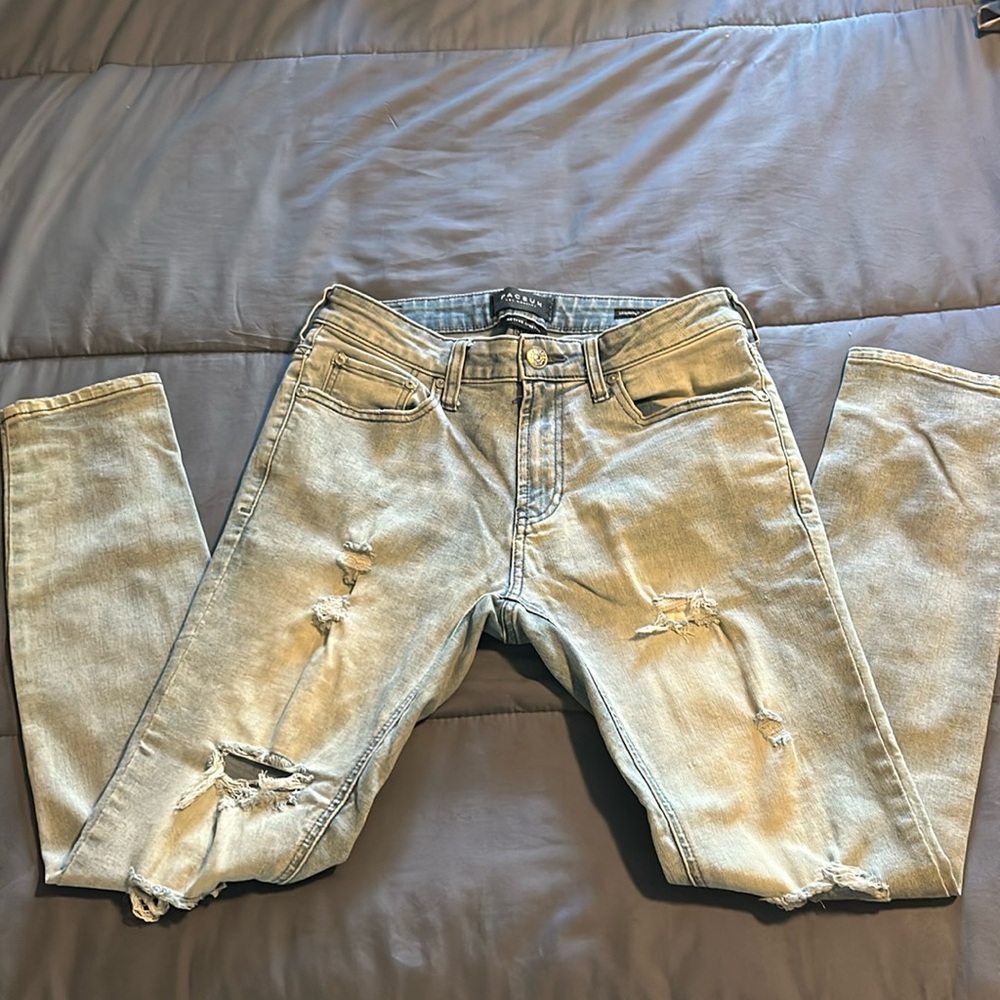 Pacsun skinniest distressed. Fabric mens jeans sz 30x30 stretched